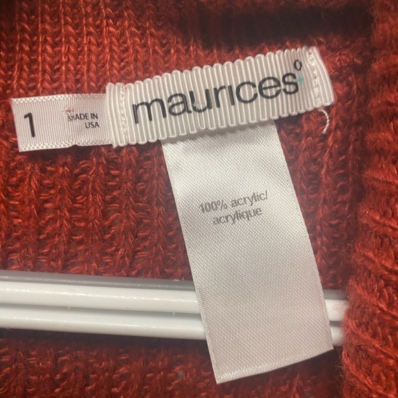 Maurices Sweater Vest, Women's Size Large, Burnt Orange - Picture 3 of 7